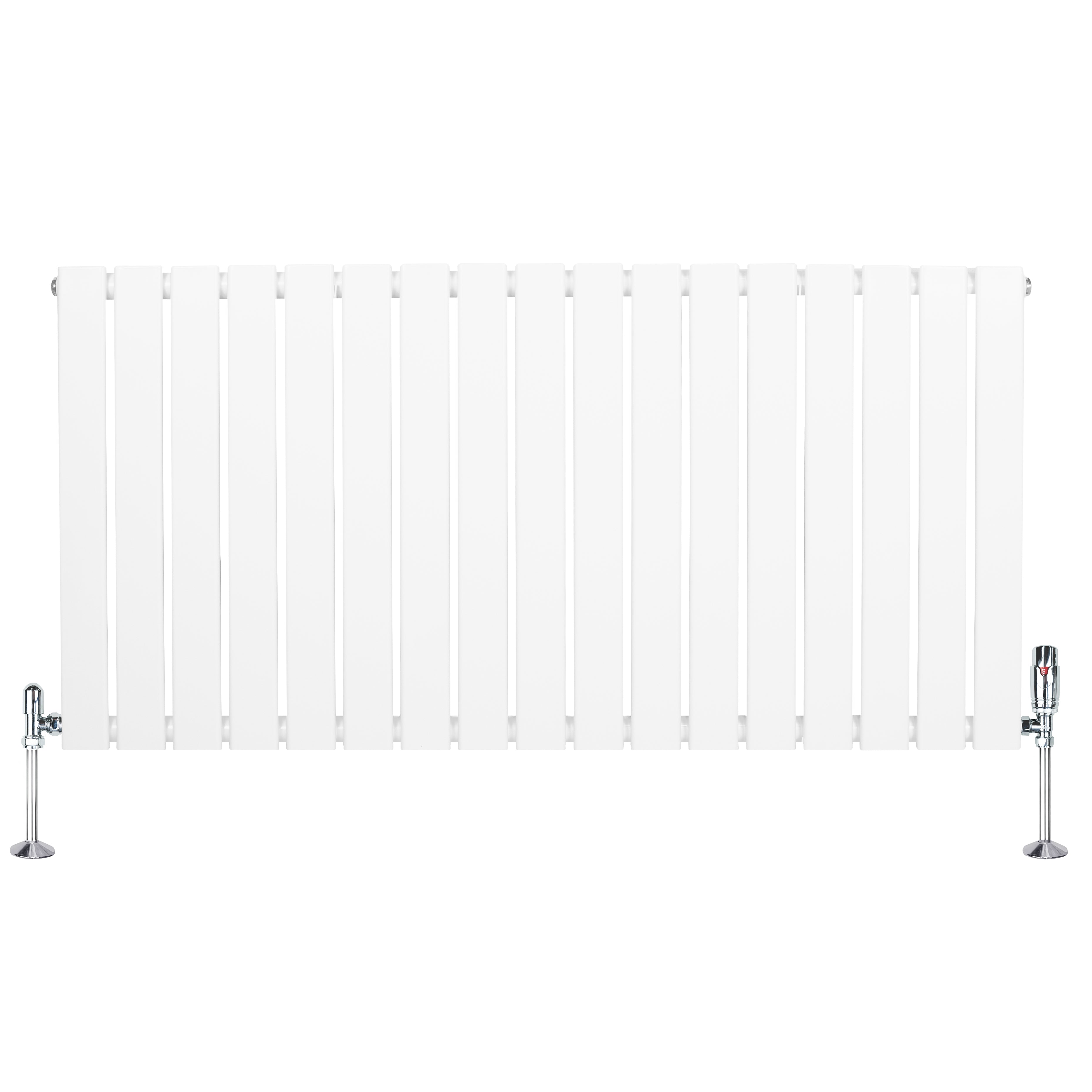 Q-Rax Radiatori a Pannelli Piatti 600x1190 radiatore bianco con valvole