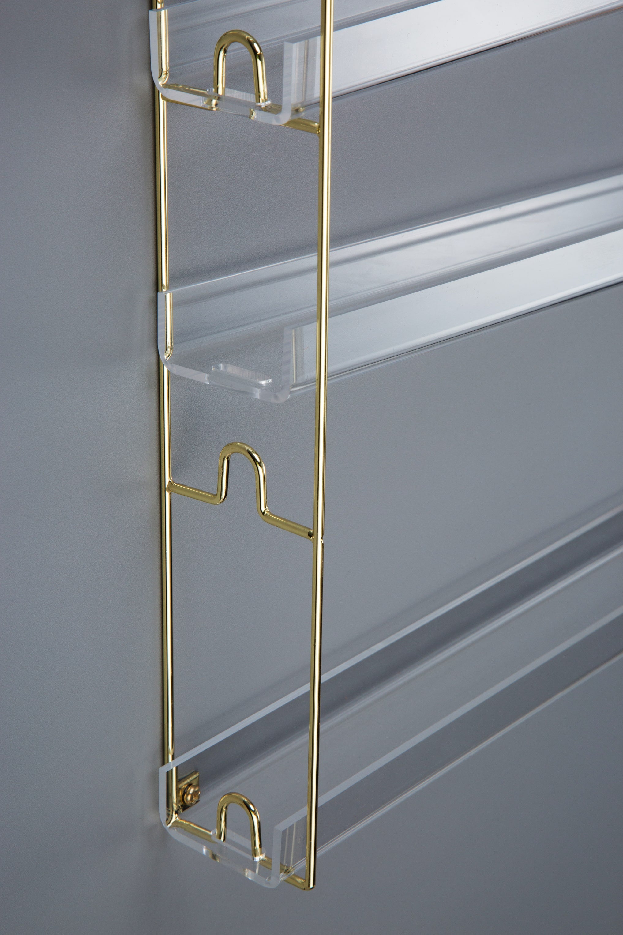Jackcube Design Porta Smalti Muro Oro Acrilico 7 Ripiani 84 Posti