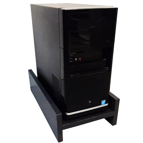 Henor Prese della CPU supporto torre legno 25x45x12 cm grafite