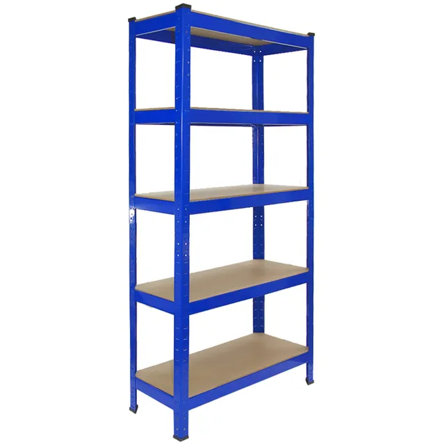 Q-Rax T-Rax 6 Scaffali Acciaio Blu 75cm 5 Ripiani