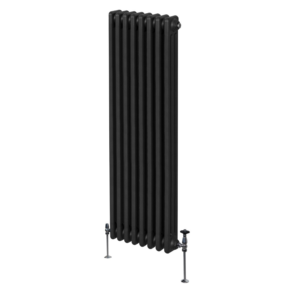Q-Rax Radiatori Tradizionali 1800x382 mm Termosifone Nero 3 Colonne