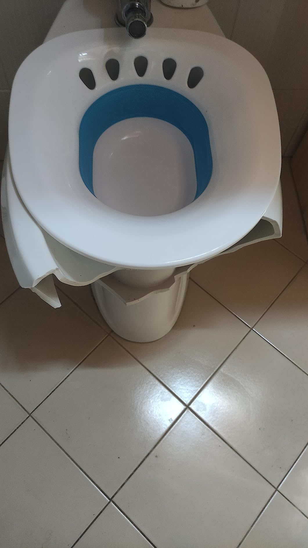 DEANIC Bidet Portatile WC Blu Pieghevole igiene intima
