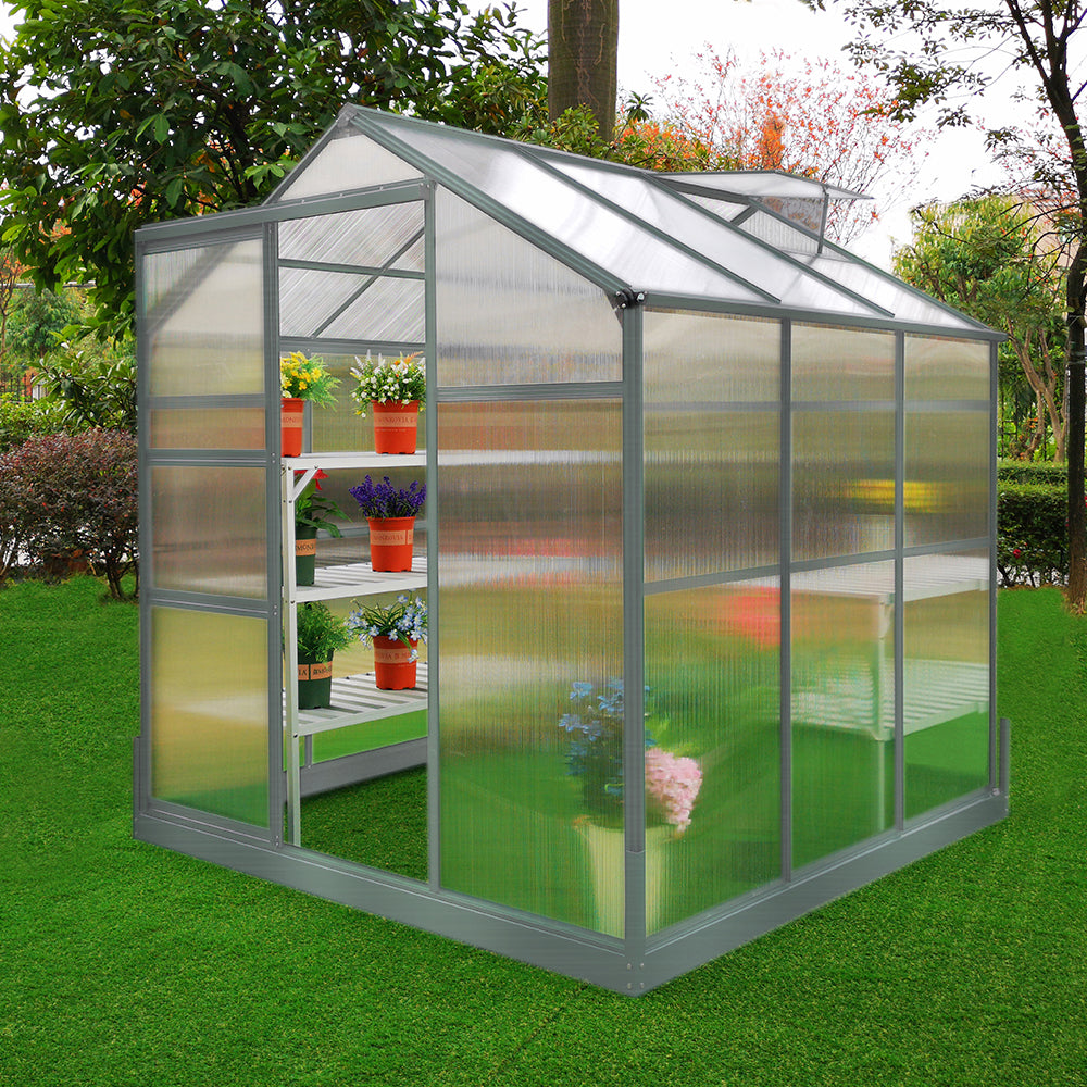 Q-Rax Serra Giardino 6x6 Piedi con Base e Scaffali
