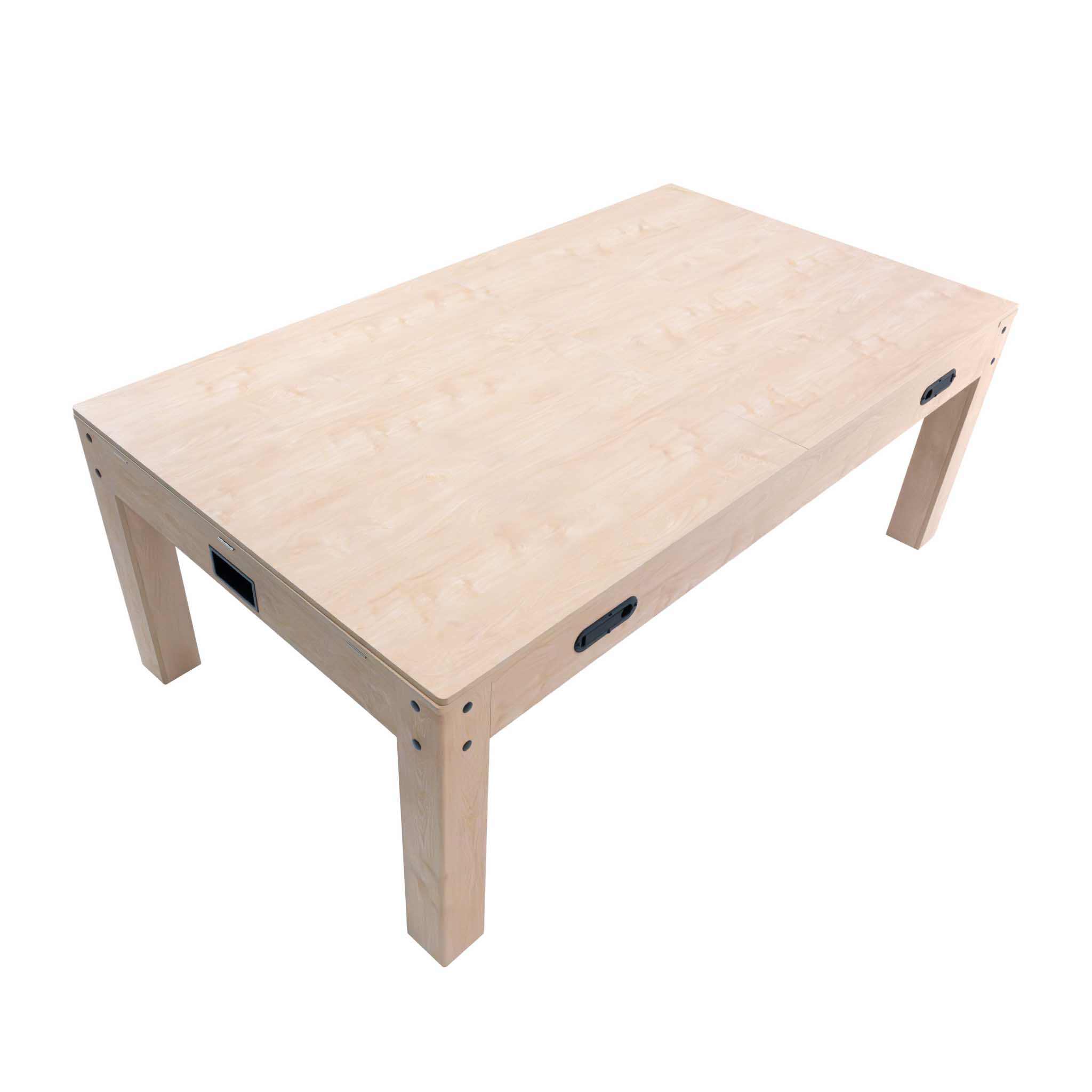 Q-Rax Tavolo Multigioco 7-in-1 213cm Legno Beige Biliardo