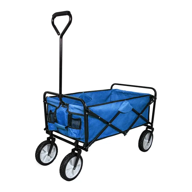 Q-Rax Carrello Pieghevole Fuoristrada 70 kg Acciaio Blu