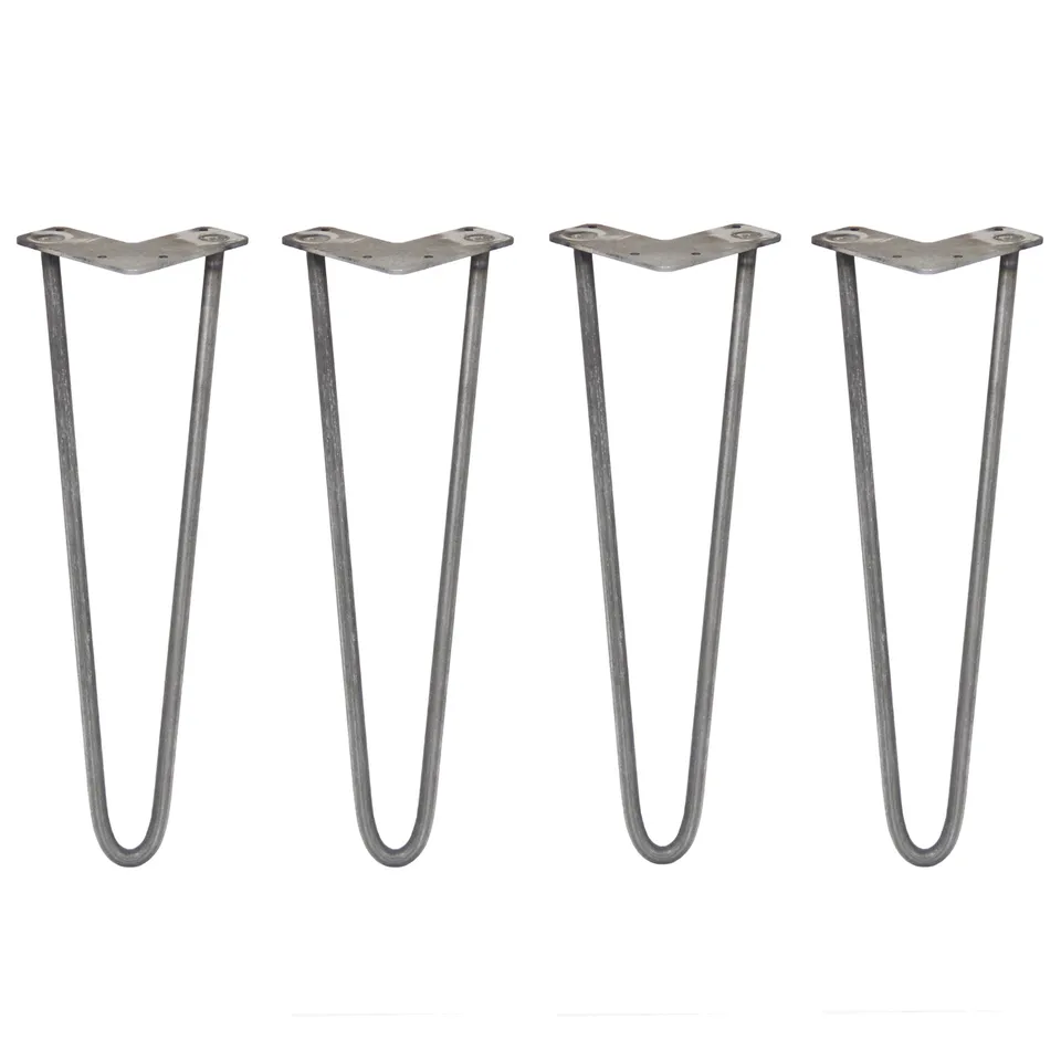 Q-Rax 4 Gambe Tavolo Forcina 40,6 cm 2 Rebbi Acciaio