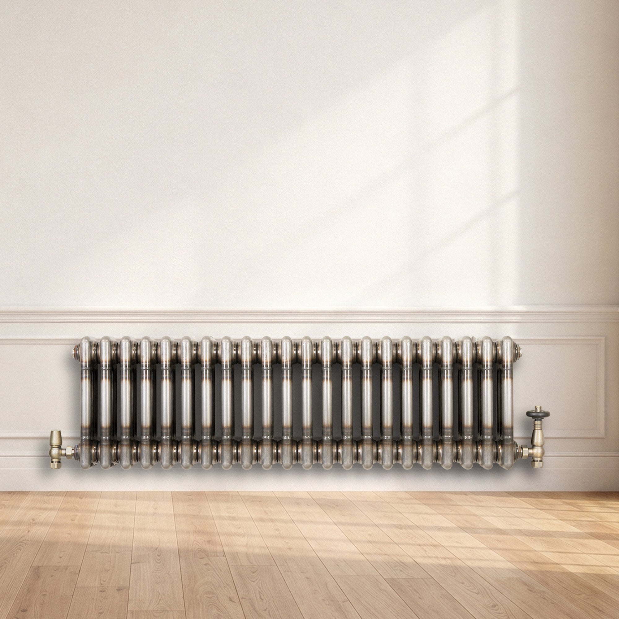 Q-Rax Radiatori Tradizionali 3 Colonne Termosifone Metallo Grezzo 300x1010