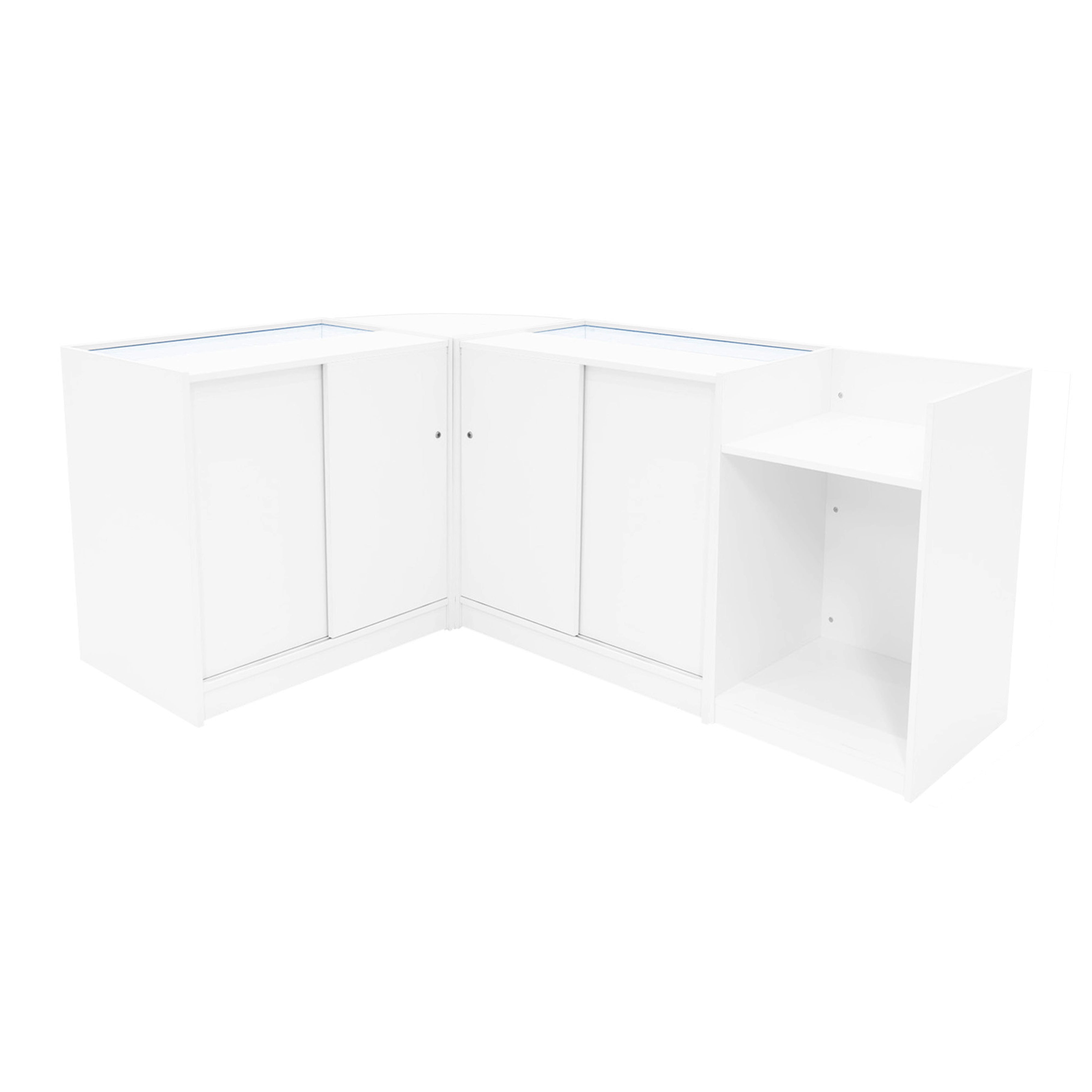Q-Rax Astro Set LM60 TB60 K900 bancone negozio LED bianco