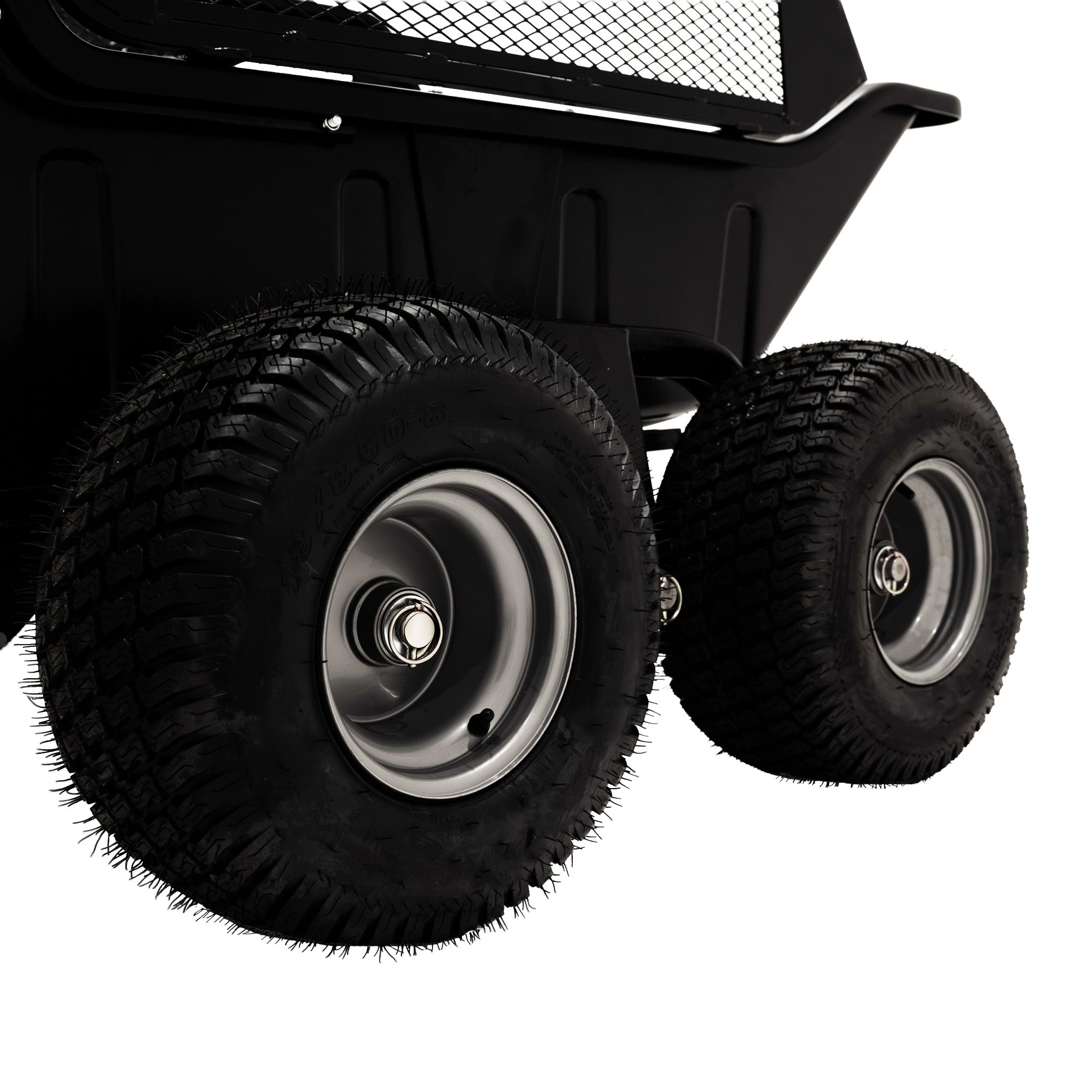 Q-Rax Rimorchio Ribaltabile 4 Ruote 680kg con Sponde Rete
