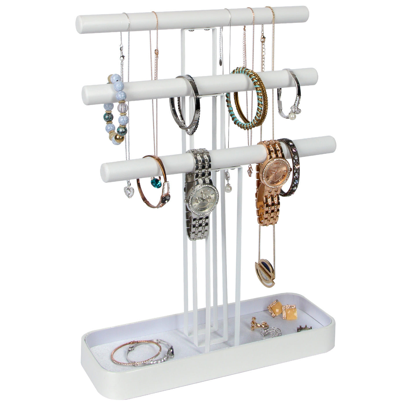 Jackcube Design Makeup Jewelry albero gioielli 3 piani bianco