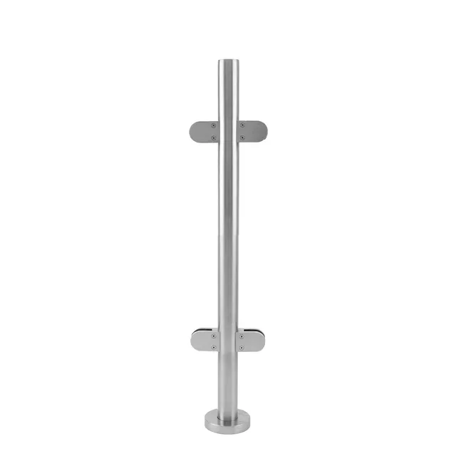 Q-Rax Palo Balaustra Acciaio Inox 90cm Centrale