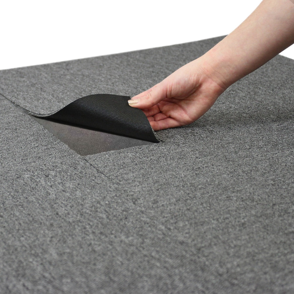 Q-Rax Piastrelle Moquette 50x50 Grigio Antracite 40pz 10m²