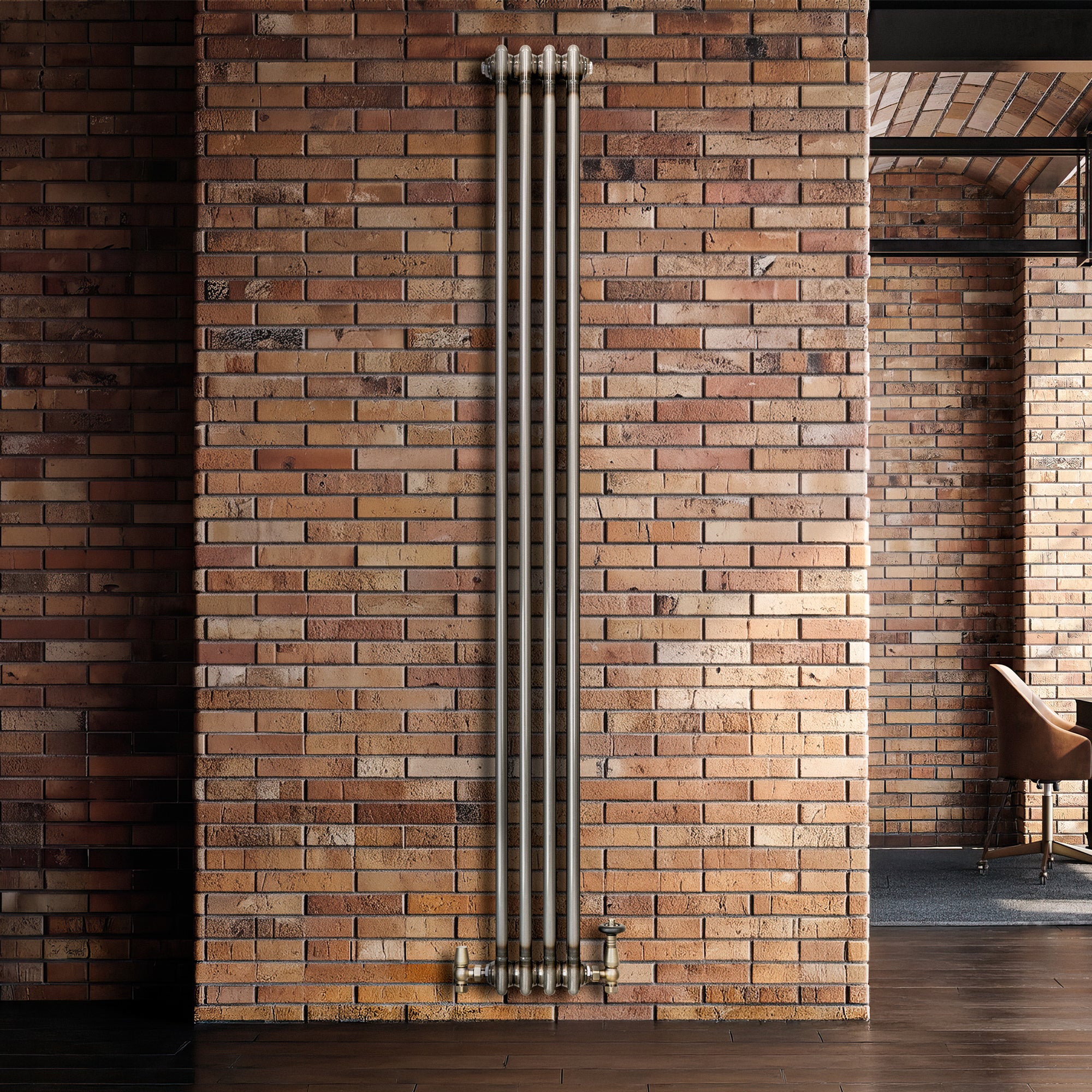 Q-Rax Radiatori Tradizionali 2 Colonne Termosifone 1800x200 Metallo Grezzo