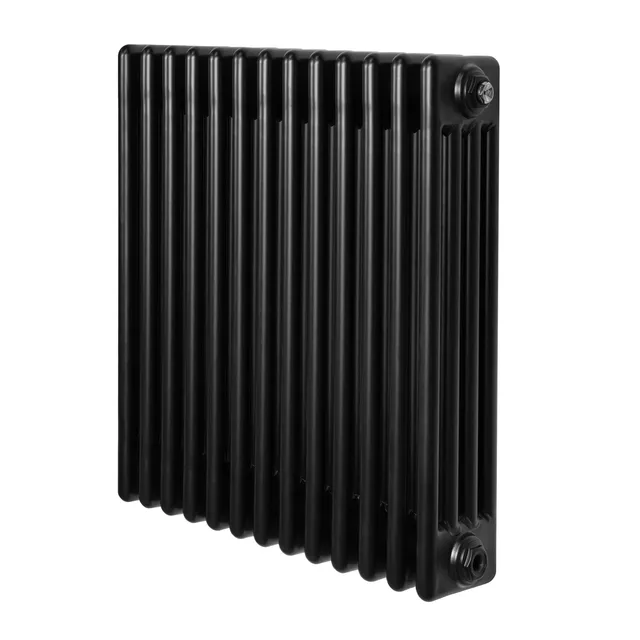 Q-Rax Radiatore Tradizionale 4 Colonne 600x605mm Nero