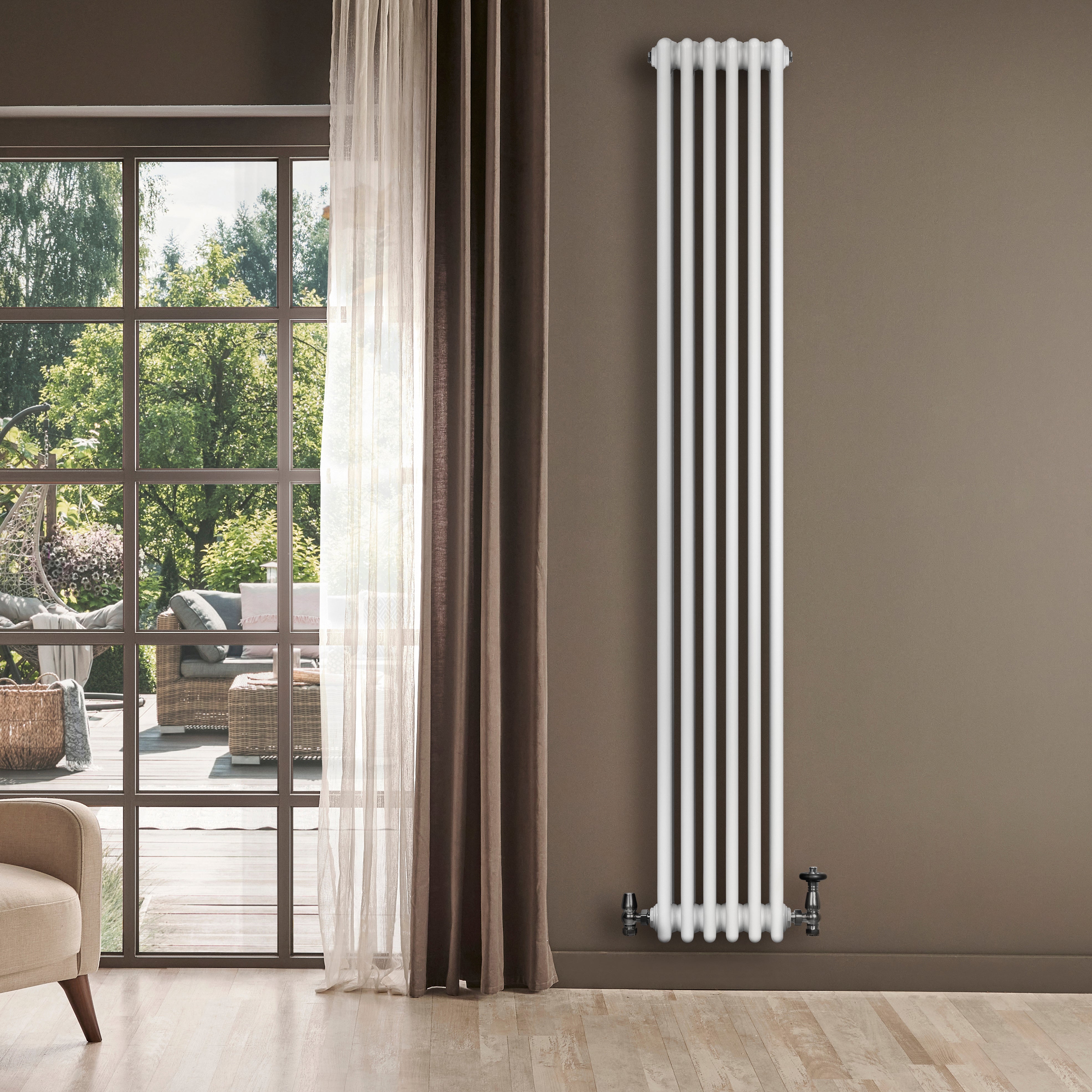 Q-Rax Radiatori Tradizionali 4 Colonne 1800x290 Bianco