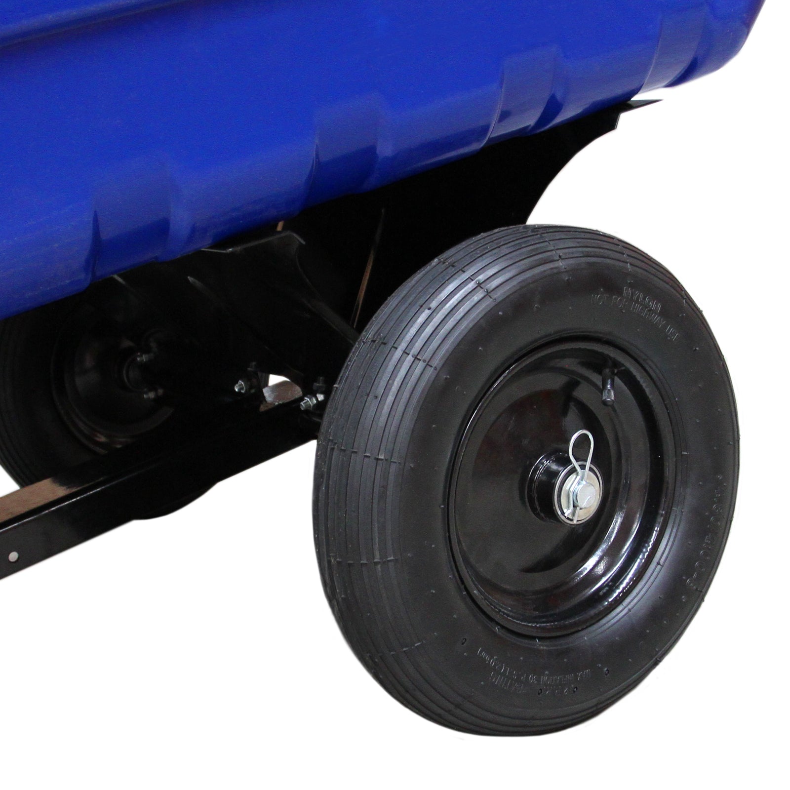 Q-Rax Deposito all'Aperto Carrello carretto giardino 295 kg pneumatici