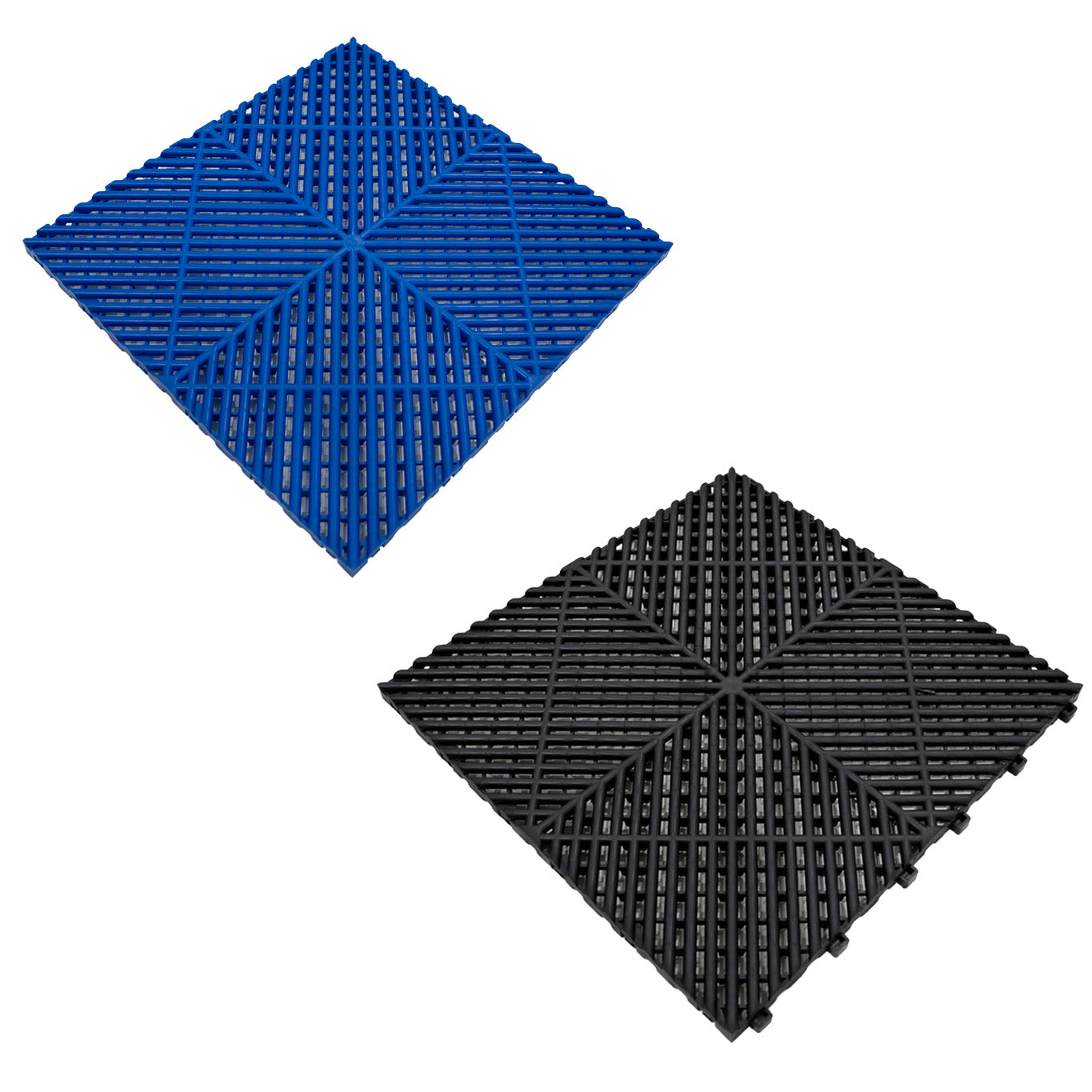 Q-Rax Piastrelle Ventilate 6x6m Pavimento Garage Nero Blu