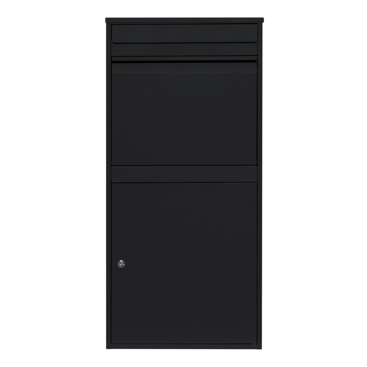 Q-Rax Accessori Cassetta postale pacchi XL nero antifurto acciaio