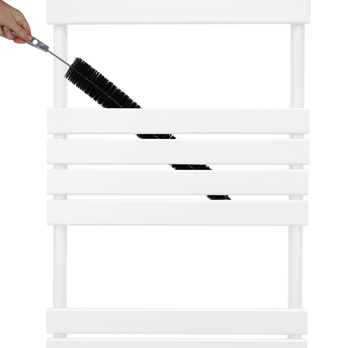 Q-Rax Radiatori per Asciugamani 1200x450 Scaldasalviette Bianco Acciaio