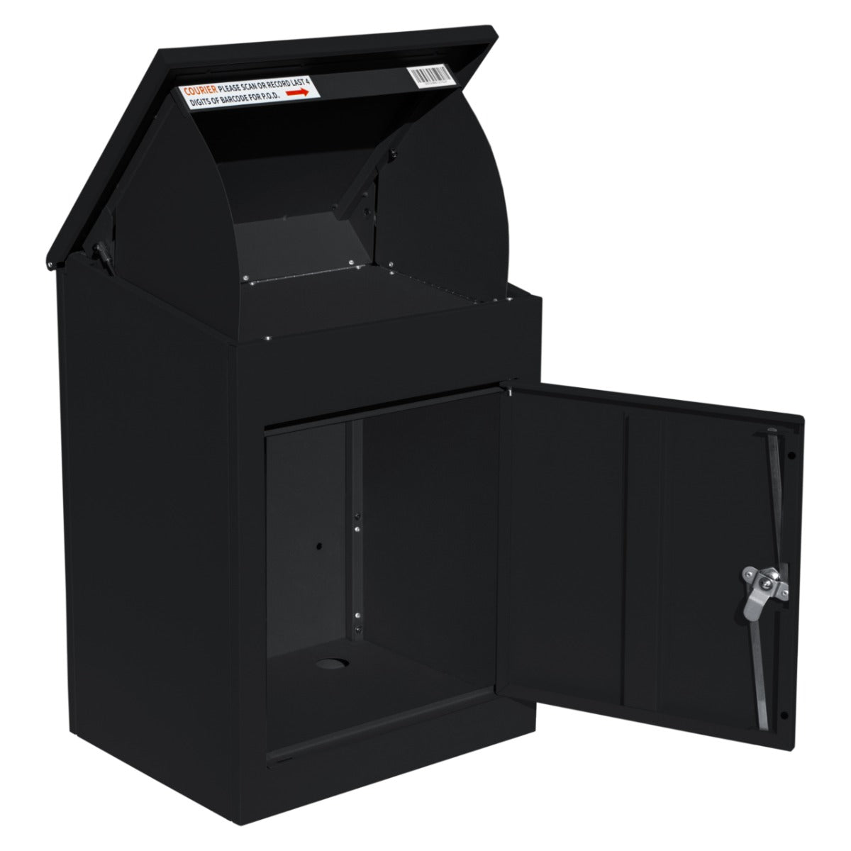 Q-Rax Cassetta Postale Nera Antifurto per Pacchi