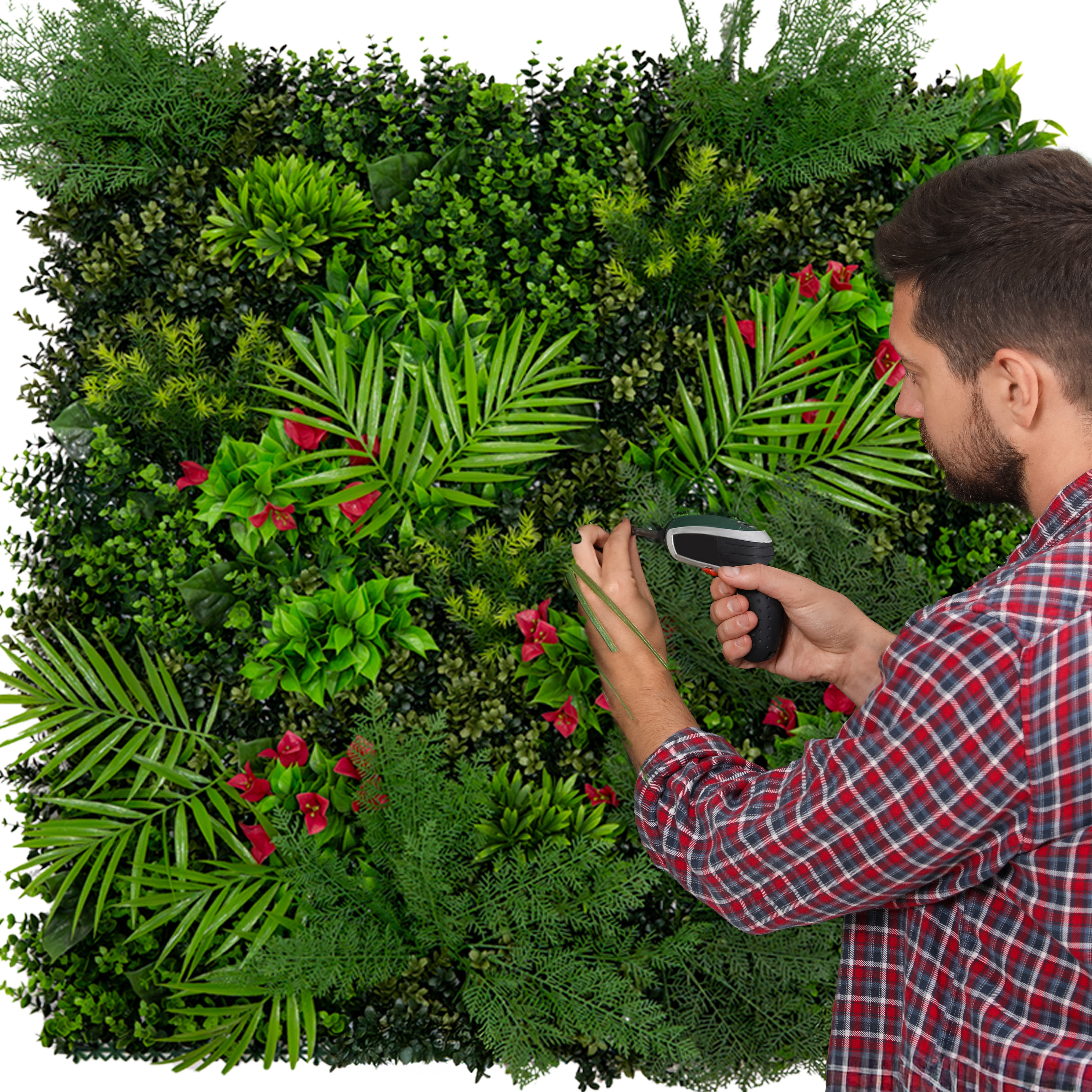 Q-Rax Mira Piastrelle Vegetali Artificiali 100x100 cm UV