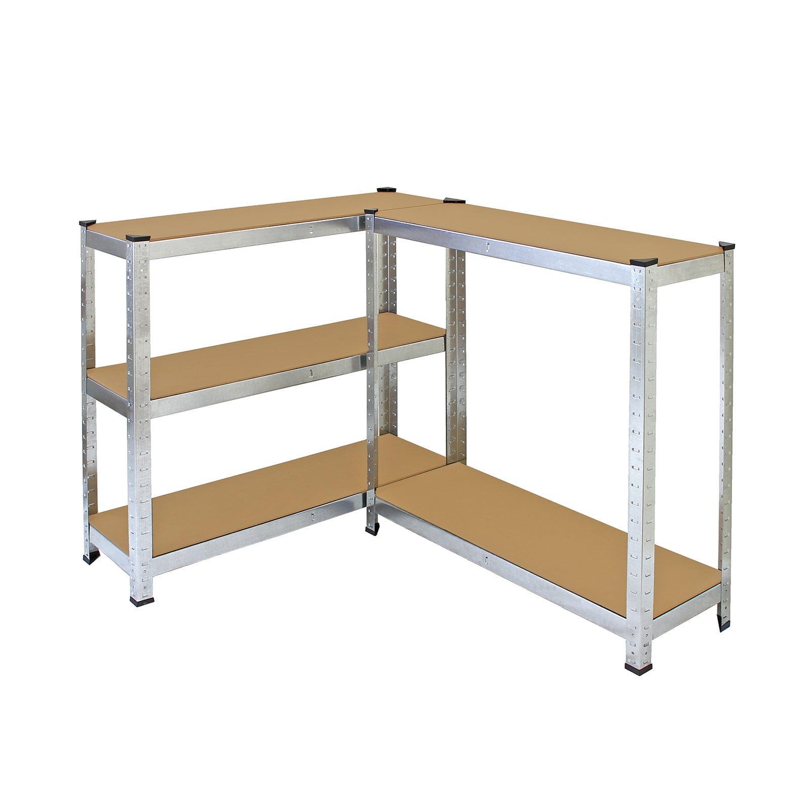 Q-Rax Galwix 90cm Scaffale Acciaio Grigio 10 Pezzi