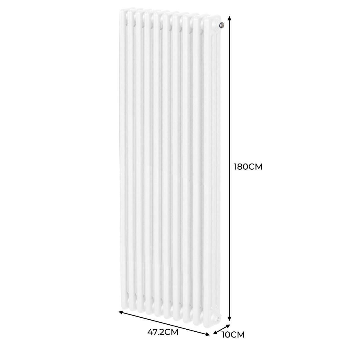 Q-Rax Radiatore 3 Colonne 1800x472 mm Termosifone Bianco