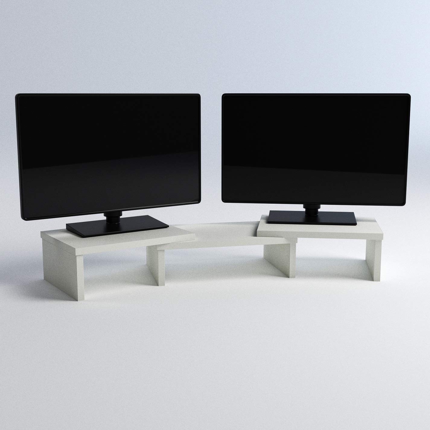 Henor Supporti Rialzanti Monitor Tv 96-104 cm rialzo schermo bianco