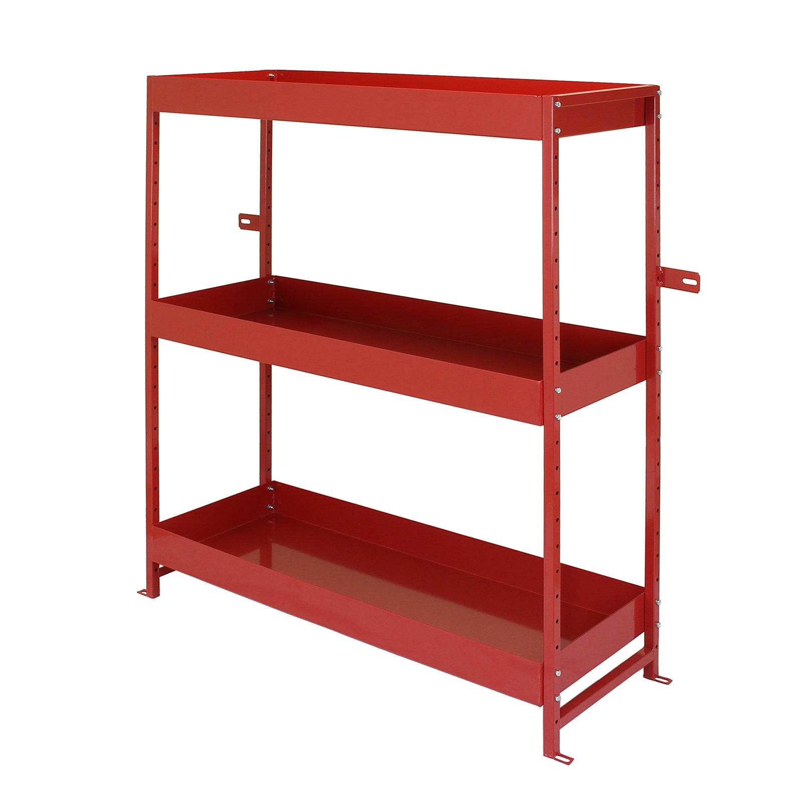 Q-Rax Scaffali da Garage Volcano scaffale 3 ripiani rosso