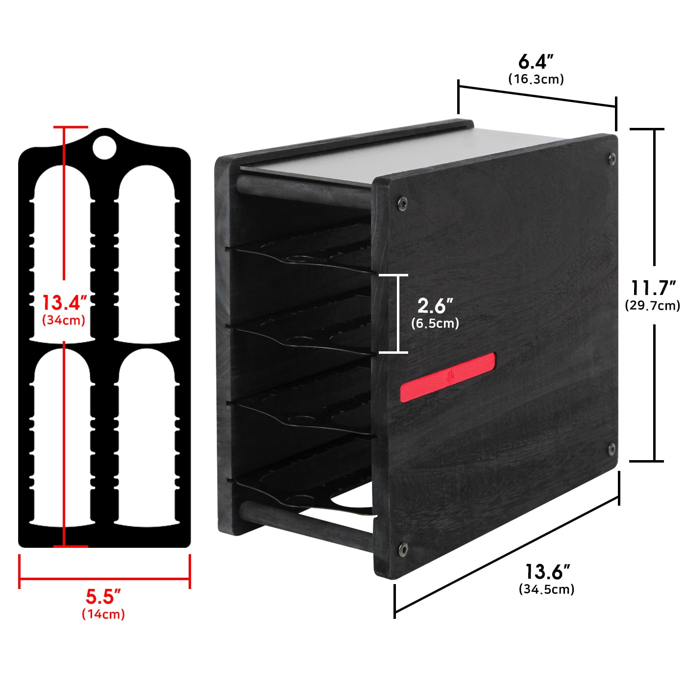 Jackcube Design portacapsule nero 4 piani 80 capsule Vertuo