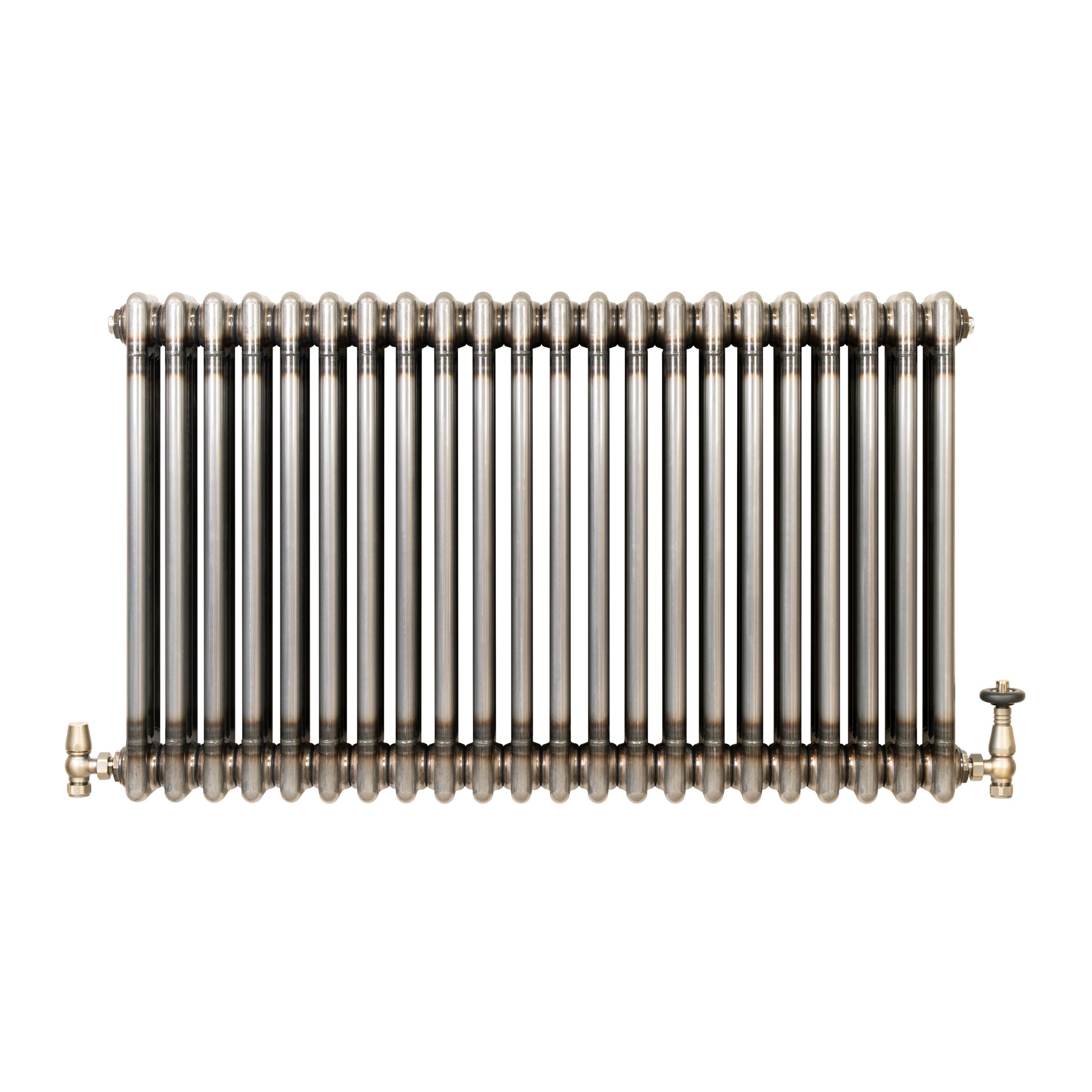 Q-Rax 600x1010 Radiatore 3 Colonne Metallo Grezzo Valvole