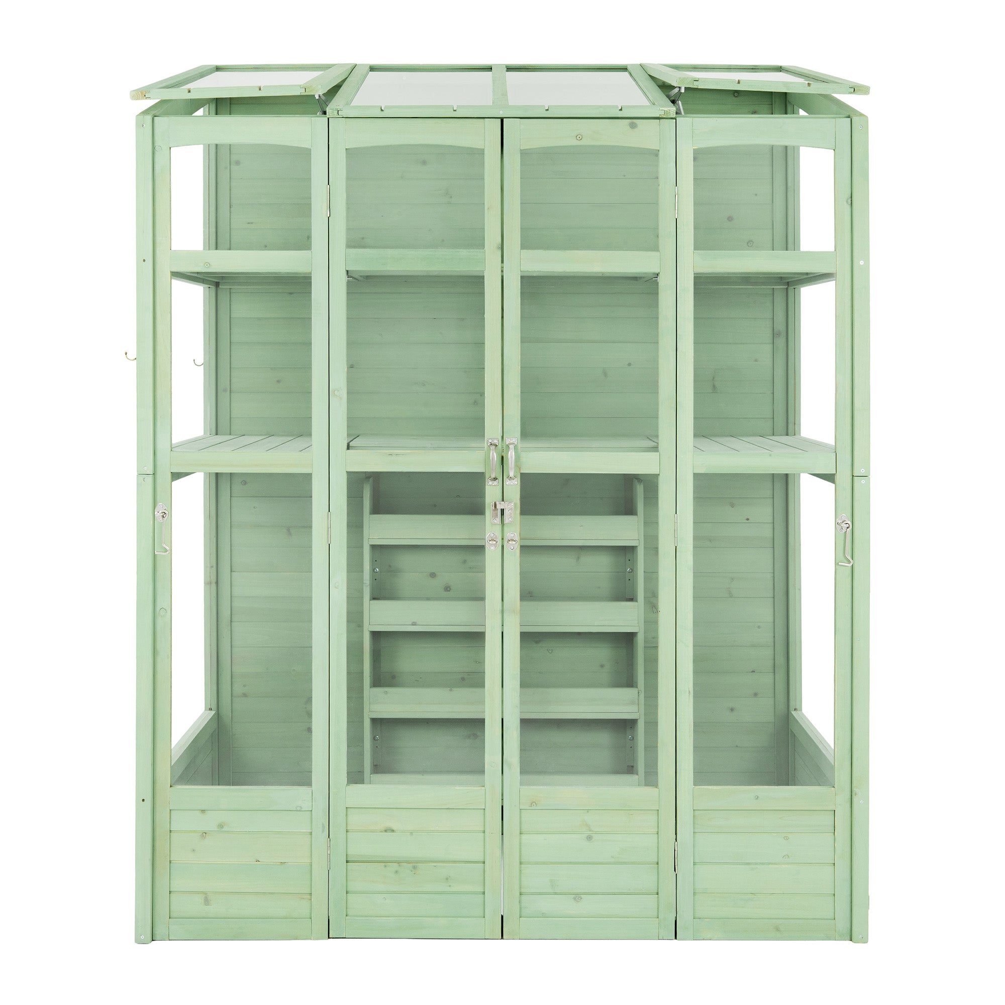 Q-Rax Serra vittoriana verde 152x61 cm con ripiani