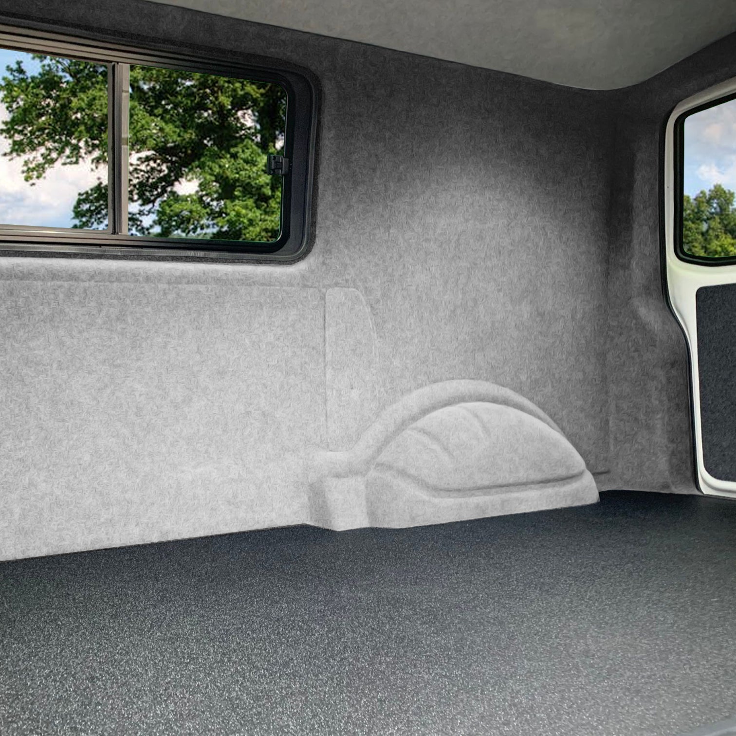 Q-Rax Moquette Furgoni Grigio Argento 5,5x2 m 11 mq