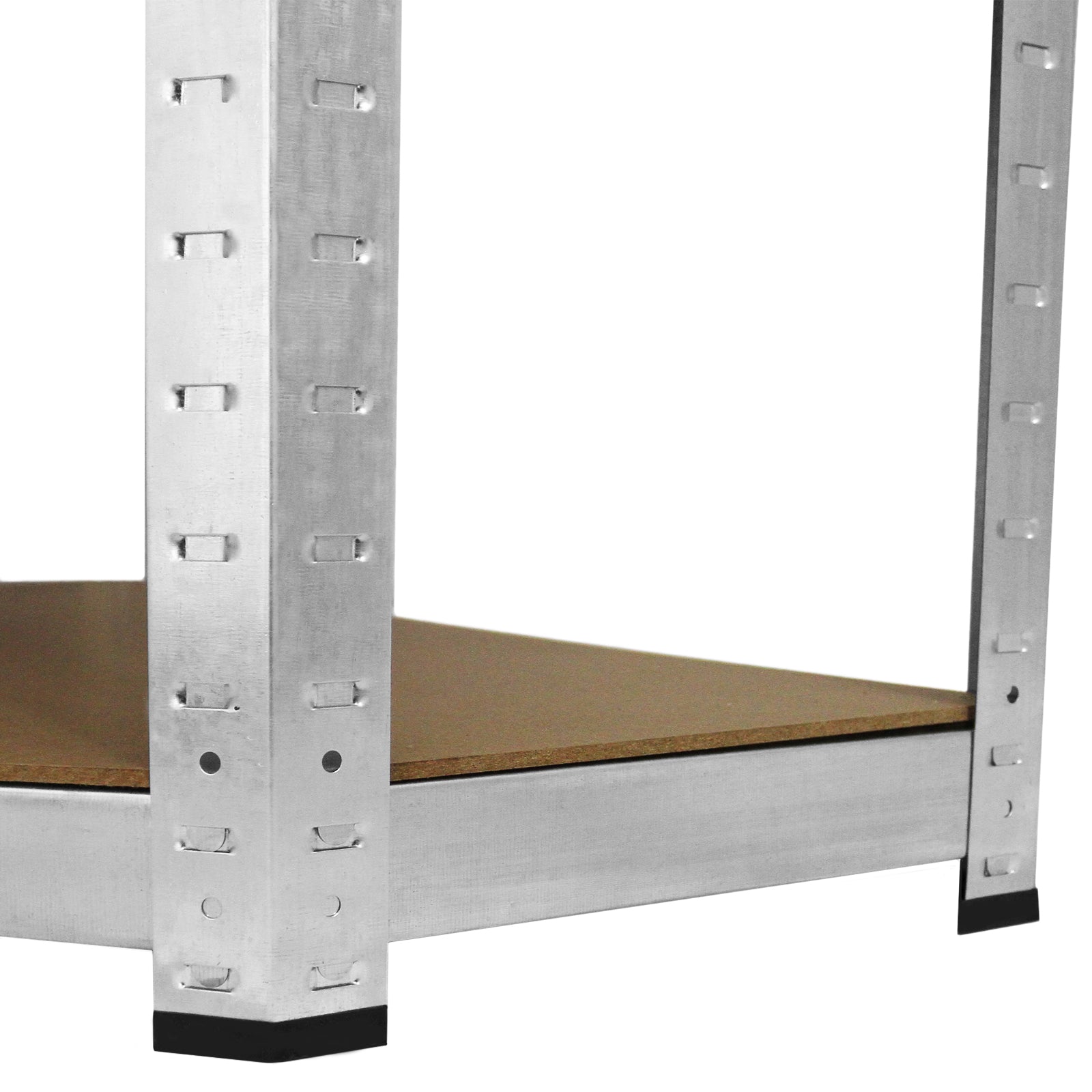 Q-Rax Galwix Scaffale Angolo 90cm Grigio 5 Ripiani Acciaio