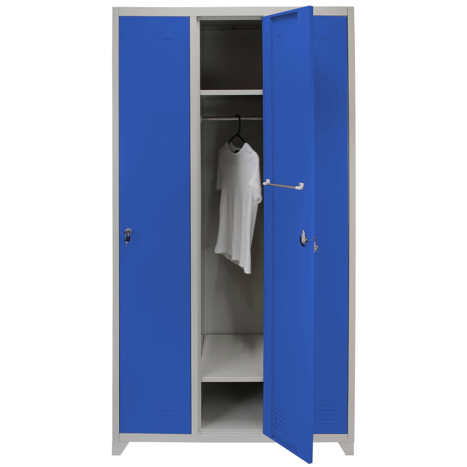 Q-Rax 3 Porte 90x50x180 armadietto acciaio blu