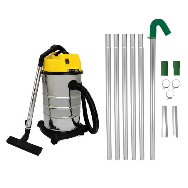 Q-Rax 30L aspiratore solidi e liquidi con kit grondaie