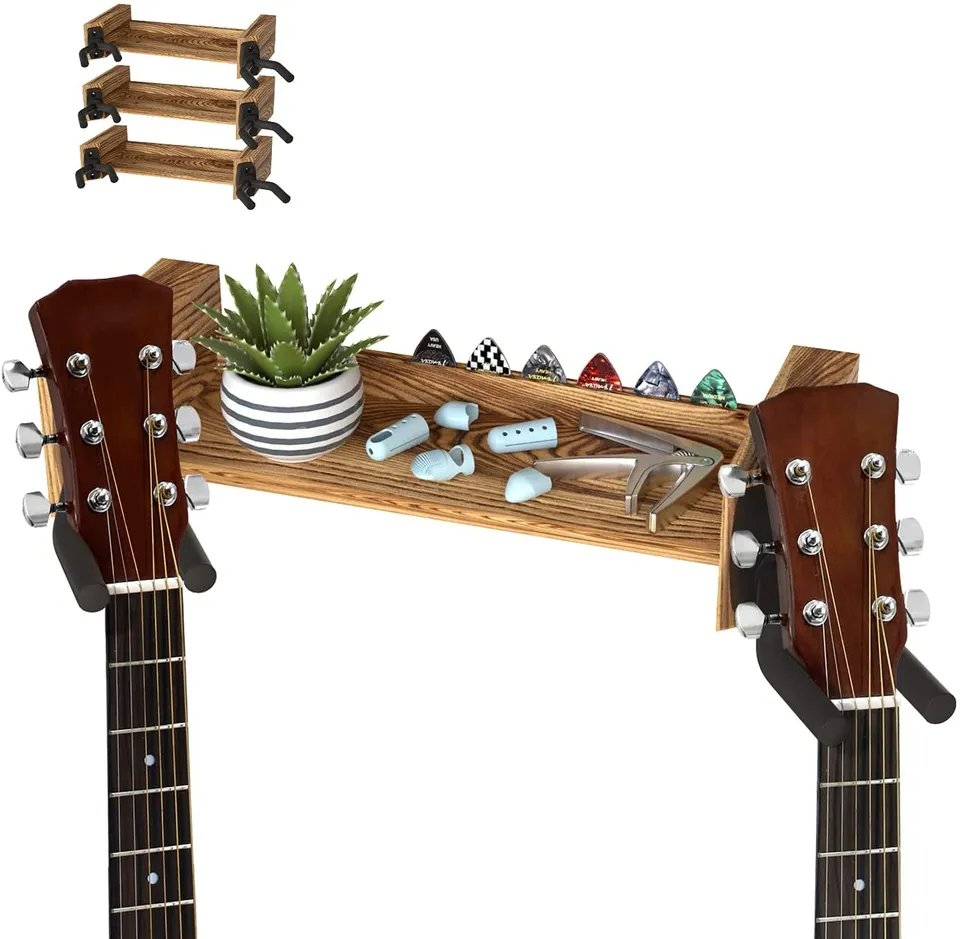 Jackcube Design Display Appendi Chitarra Parete Legno Set 3 Pezzi