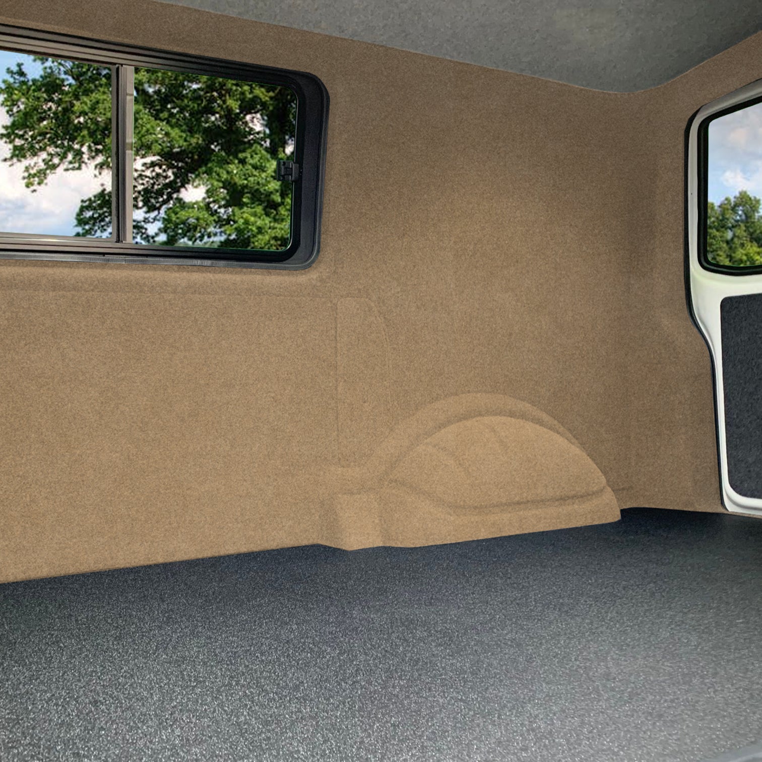 Q-Rax Fodera Moquette Furgoni Camper Beige 5,5x2m Polipropilene