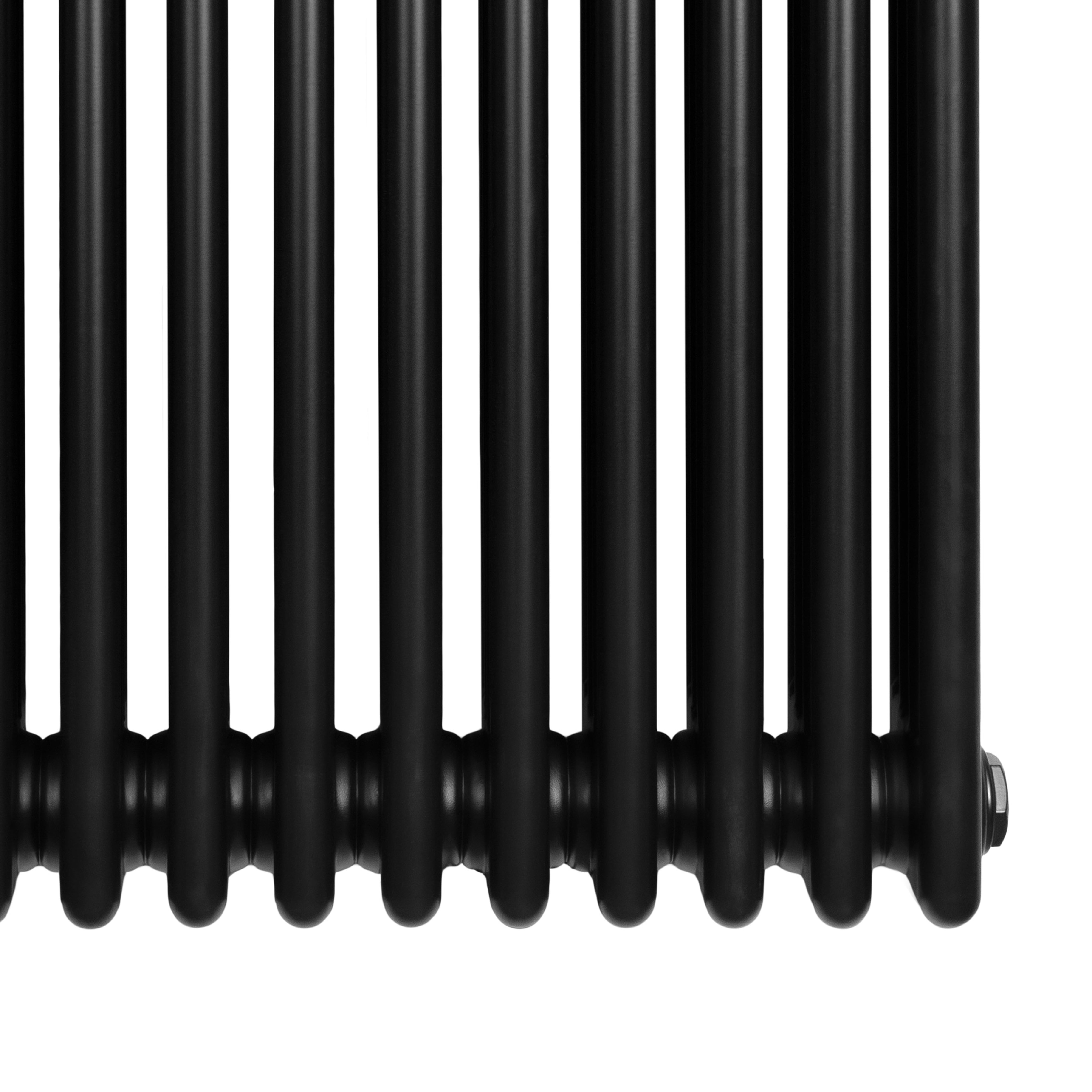 Q-Rax Radiatore Tradizionale 4 Colonne 600x605mm Nero
