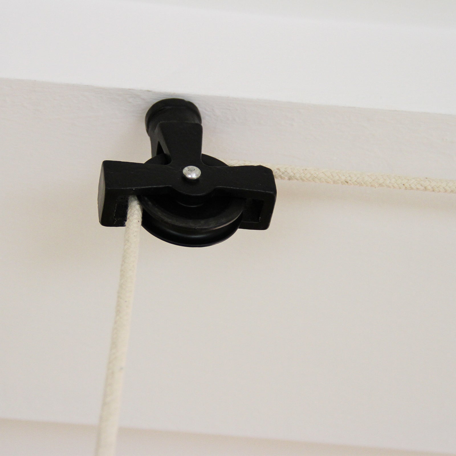 Q-Rax Stendibiancheria Soffitto Nero 180cm Legno 6 Stecche