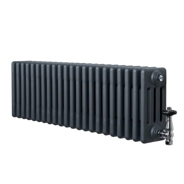 Radiatore Tradizionale 4 colonne acciaio grigio 300x1010