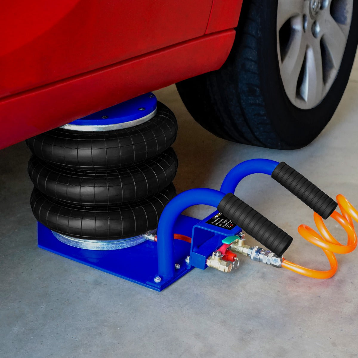 Q-Rax Cric Air Bag 3,5T portatile maniglia sollevatore pneumatico