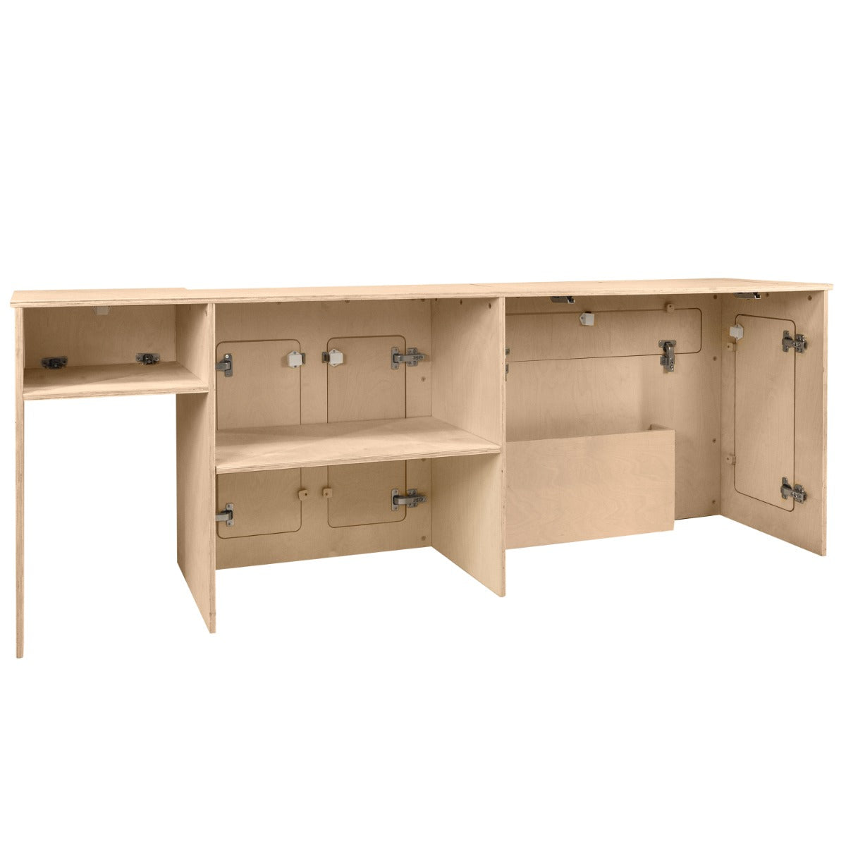 Q-Rax Accessori Casa Cucina Camper Mobile Betulla Frigo Argento