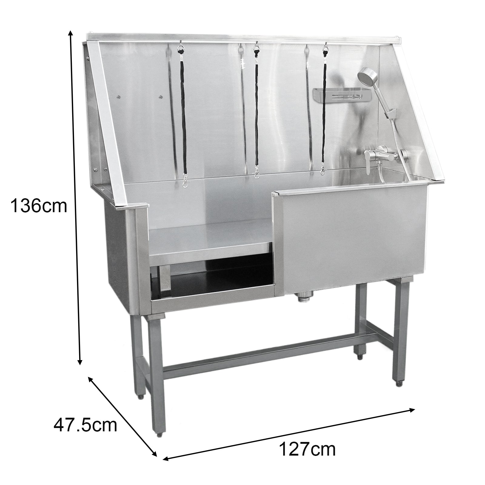 Q-Rax Commercio Artigianato Vasca Toelettatura Inox 400 mm