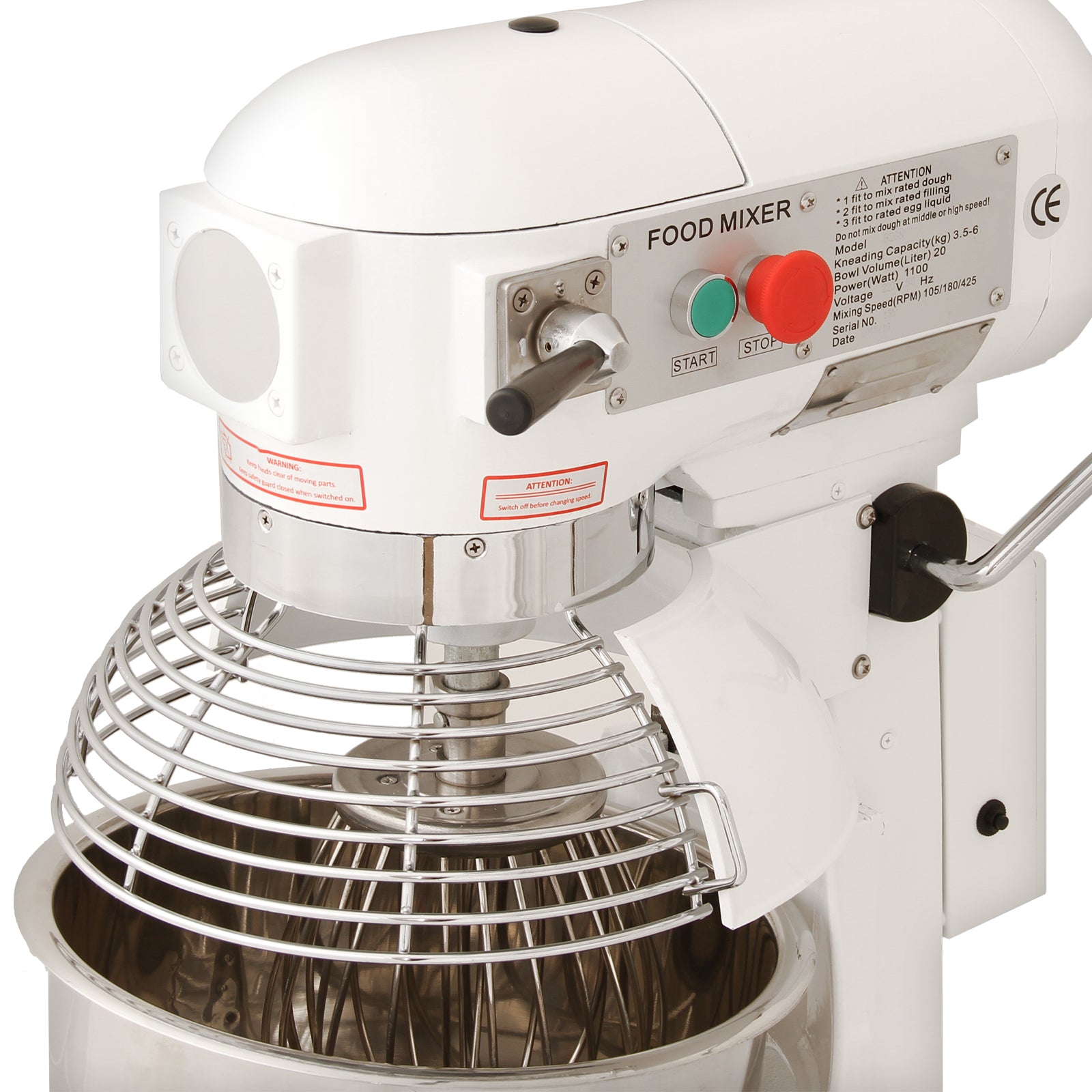 Q-Rax Ristorazione robot multifunzione 20 litri 550W acciaio 3 vel