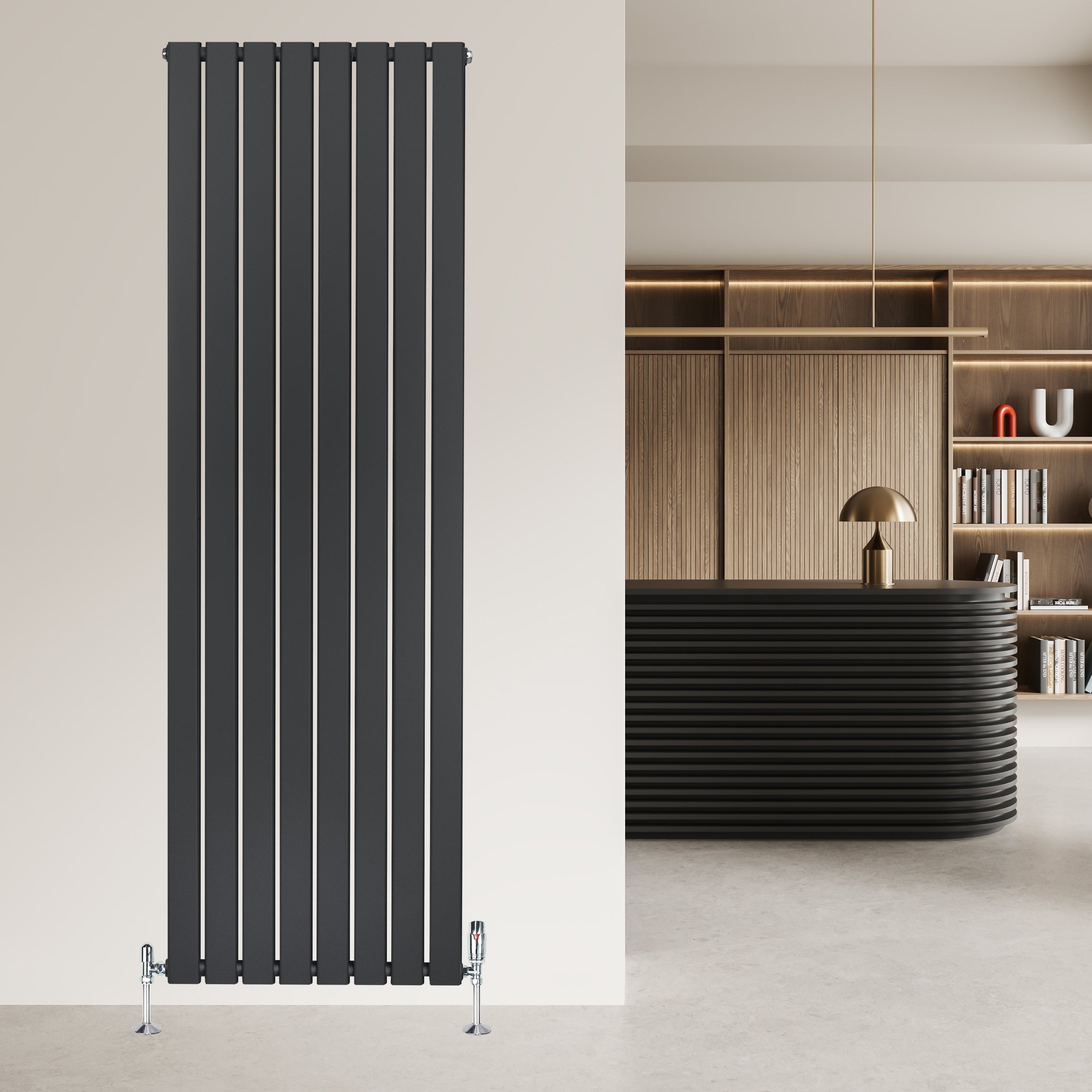 Q-Rax Radiatore Piatto Verticale 1800x560mm Antracite