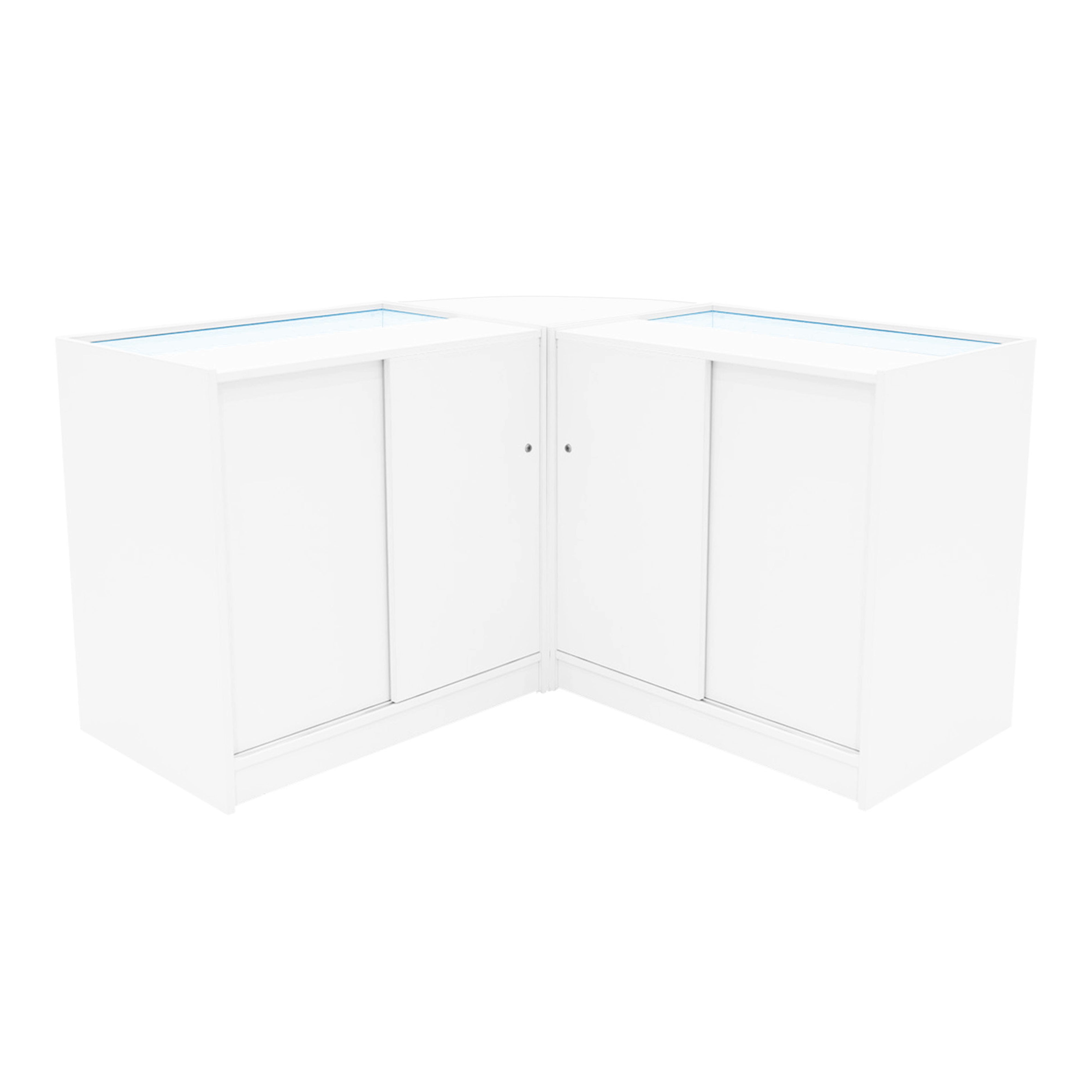 Q-Rax Triton K900 B900 CM60 set banconi negozio LED bianco