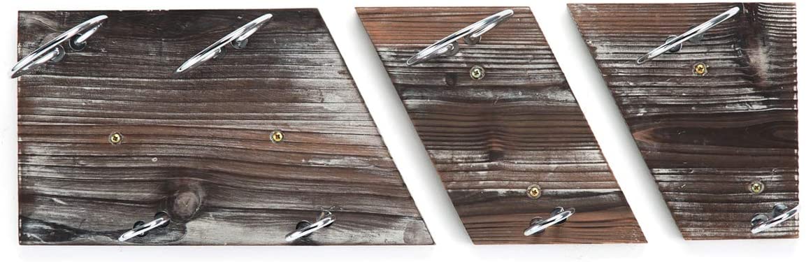Jackcube Design Kitchen Portavino Parete 3 Pezzi Legno 4 Bottiglie