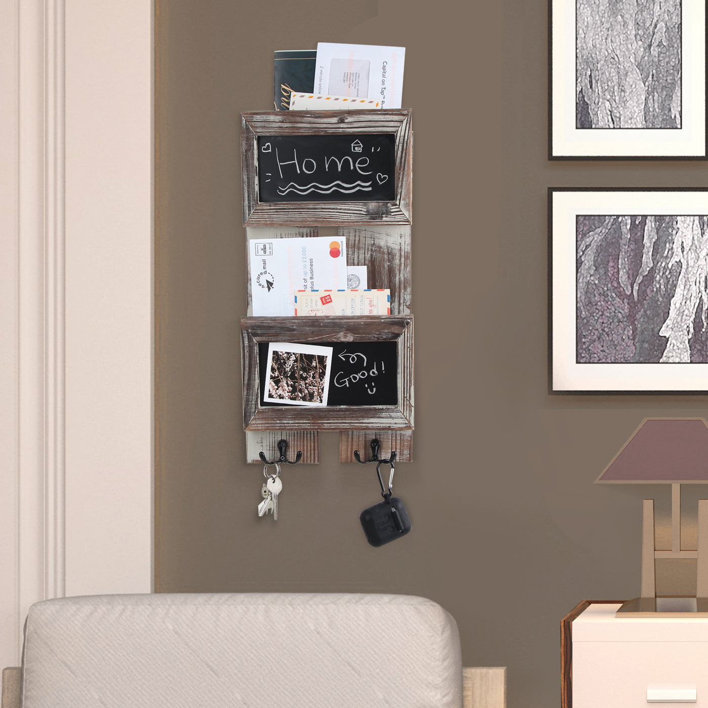 Jackcube Design Entryway portalettere parete 2 scomparti lavagna