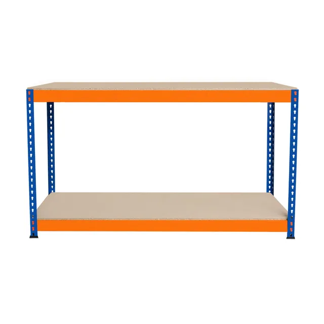 Q-Rax S-Rax Banco da Lavoro 2 Ripiani 150x45x90 cm 300 kg